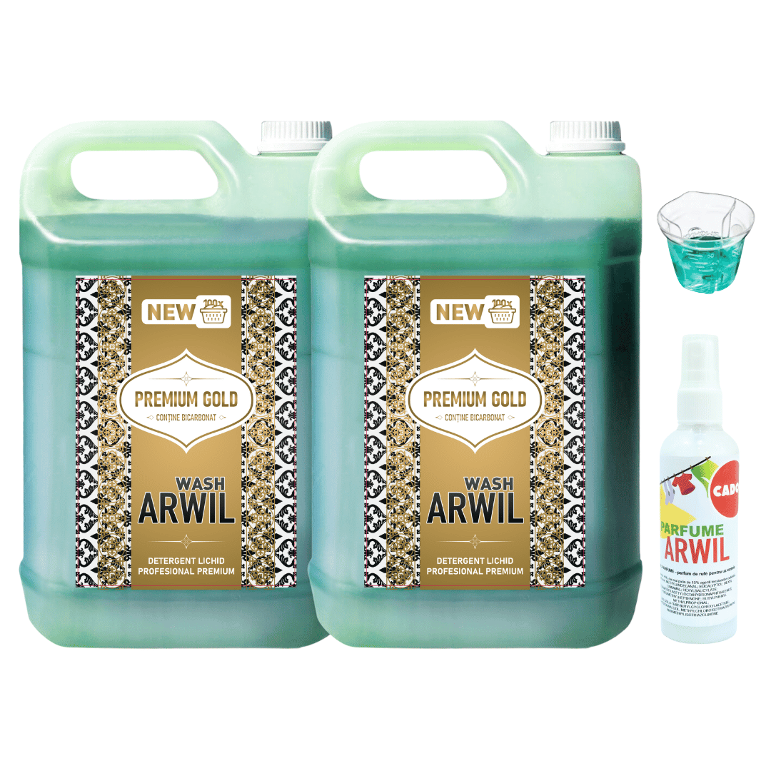 Pachet 2x Detergent Profesional Premium Gold 5L - 100% BICARBONAT